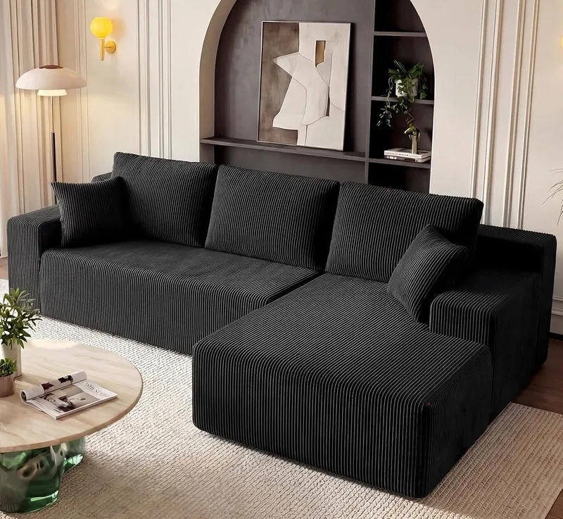GRUSIGN Cloud Sectional Boneless Couches for Living Room